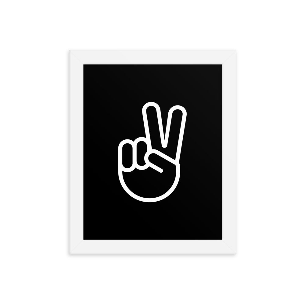 peace hand sign print toddler boy room decor