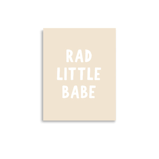 Rad Little Babe Art Print