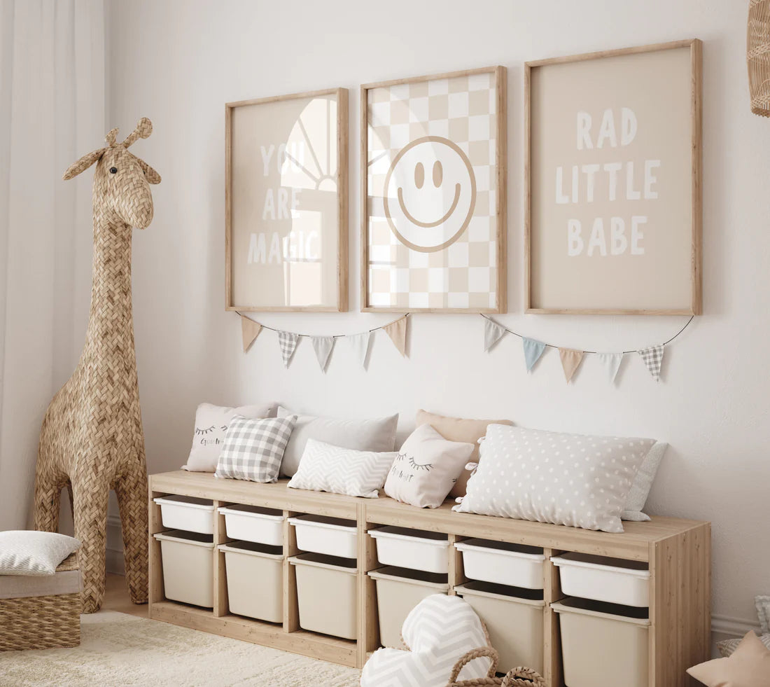 neutral nursery prints